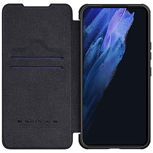 Θήκη Samsung Galaxy S22 5G NiLLkin Qin Series με προστασία κάμερας Flip Wallet από σκληρό πλαστικό και συνθετικό δέρμα μαύρο - Image 4