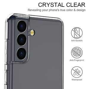 Θήκη Samsung Galaxy S22 5G OEM Silicone Sockproof Anti-Slip Transparent Πλάτη TPU - Image 3