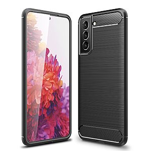 Θήκη Samsung Galaxy S22 5G OEM Brushed TPU Carbon Πλάτη μαύρο