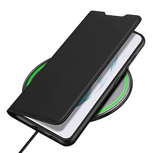 Θήκη Samsung Galaxy S22 Plus 5G DUX DUCIS Skin Pro Series με βάση στήριξης, υποδοχή καρτών και μαγνητικό κούμπωμα Flip Wallet από συνθετικό δέρμα και TPU μαύρο - Image 5