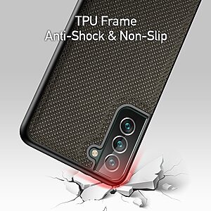 Θήκη Samsung Galaxy S22 Plus 5G DUX DUCIS Fino Series πλάτη από ύφασμα με εσωτερικό Premium TPU πράσινο - Image 3