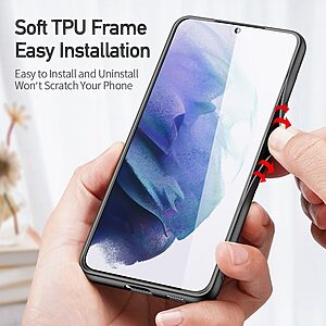Θήκη Samsung Galaxy S22 Plus 5G DUX DUCIS Fino Series πλάτη από ύφασμα με εσωτερικό Premium TPU πράσινο - Image 5