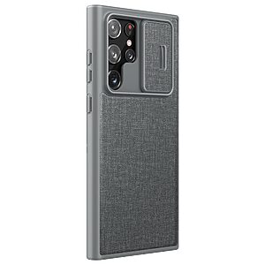 Θήκη Samsung Galaxy S22 Ultra 5G NiLLkin Qin Pro Series με προστασία κάμερας Flip Wallet από σκληρό πλαστικό με ύφασμα και συνθετικό δέρμα γκρι - Image 5