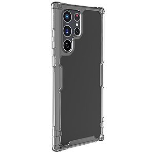 Θήκη Samsung Galaxy S22 Ultra 5G NiLLkin Nature Pro Series Silicone Sockproof Transparent Πλάτη TPU - Image 3