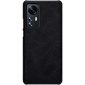 Θήκη Xiaomi 12 5G / 12X 5G NiLLkin Qin Series με υποδοχή για κάρτες Flip Wallet από σκληρό πλαστικό και συνθετικό δέρμα μαύρο - Image 3