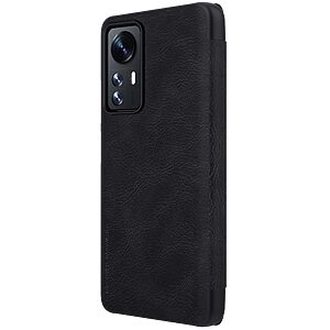 Θήκη Xiaomi 12 5G / 12X 5G NiLLkin Qin Series με υποδοχή για κάρτες Flip Wallet από σκληρό πλαστικό και συνθετικό δέρμα μαύρο - Image 4