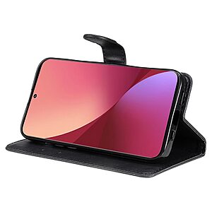 Θήκη Xiaomi 12 5G / 12X 5G OEM Leather Wallet Case Series 2 με βάση στήριξης, υποδοχές καρτών και μαγνητικό κούμπωμα Flip Wallet από συνθετικό δέρμα μαύρο - Image 4