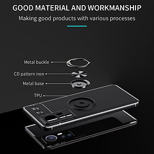 Θήκη Xiaomi 12 5G / 12X 5G OEM Magnetic Ring Kickstand / Μαγνητικό δαχτυλίδι / Βάση στήριξης TPU κόκκινο - Image 3
