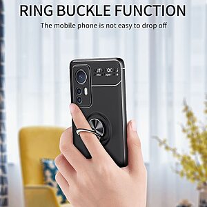 Θήκη Xiaomi 12 5G / 12X 5G OEM Magnetic Ring Kickstand / Μαγνητικό δαχτυλίδι / Βάση στήριξης TPU κόκκινο - Image 4