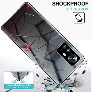 Θήκη Xiaomi 12 5G / 12X 5G OEM σχέδιο Origami με πλάτη από Tempered Glass και εσωτερικό TPU - Image 3