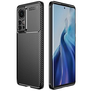 Θήκη Xiaomi 12 Pro 5G OEM Beetle Series Carbon Fiber Πλάτη TPU μαύρο