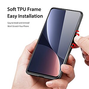 Θήκη Xiaomi 12 Pro 5G Dux Ducis Fino Series 2 πλάτη από ύφασμα με εσωτερικό Premium TPU μαύρο - Image 3
