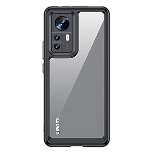 Θήκη Xiaomi 12 Pro 5G OEM Acrylic Drop Proof Series Πλάτη Hybrid Shock-Proof από ενισχυμένο πλαστικό και TPU μαύρο