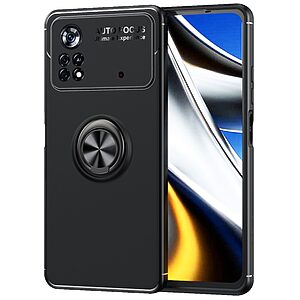 Θήκη Xiaomi Poco X4 Pro 5G OEM Magnetic Ring Kickstand / Μαγνητικό δαχτυλίδι / Βάση στήριξης TPU μαύρο