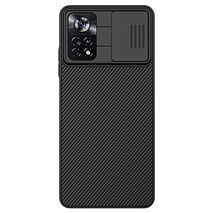 Θήκη Xiaomi Poco X4 Pro 5G NiLLkin Camshield Series Πλάτη με προστασία για την κάμερα από σκλήρό Premium TPU μαύρο