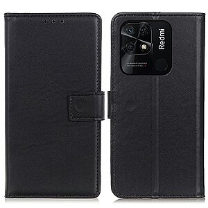 Θήκη Xiaomi Redmi 10C Mad Mask Leather Wallet Case με βάση στήριξης, υποδοχές καρτών και μαγνητικό κούμπωμα Flip Wallet από συνθετικό δέρμα μαύρο
