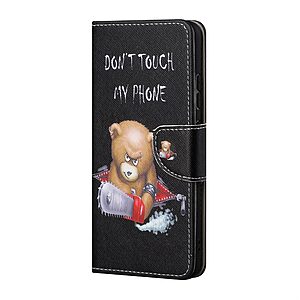 Θήκη Samsung Galaxy M23 5G OEM Angry bear with chainsaw με βάση στήριξης, υποδοχές καρτών και μαγνητικό κούμπωμα Flip Wallet από συνθετικό δέρμα και TPU - Image 5