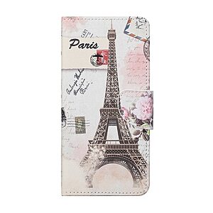 Θήκη Samsung Galaxy M23 5G OEM Eiffel Tower με βάση στήριξης, υποδοχές καρτών και μαγνητικό κούμπωμα Flip Wallet από συνθετικό δέρμα και TPU - Image 4