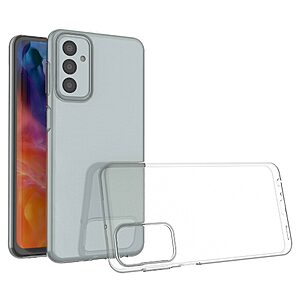 Θήκη Samsung Galaxy M23 5G OEM Silicone Sockproof V6 Anti-Slip Transparent Πλάτη TPU διάφανη