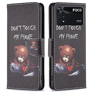 Θήκη Xiaomi Poco M4 Pro 4G OEM Angry bear with chainsaw με βάση στήριξης