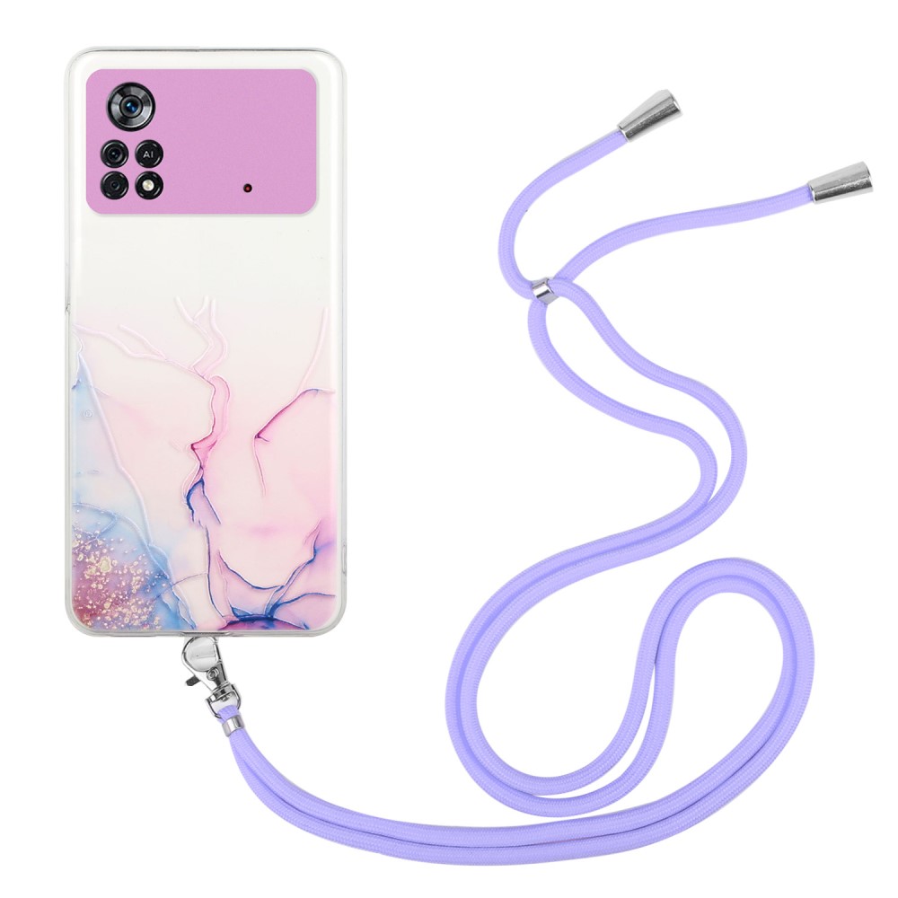 Θήκη Xiaomi Poco M4 Pro 4G OEM πλάτη κορδόνι με σχέδιο Pink Cloud από αντικραδασμικό TPU ροζ Θήκη Xiaomi Poco M4 Pro 4G OEM πλάτη κορδόνι με σχέδιο Pink Cloud από αντικραδασμικό TPU ροζ