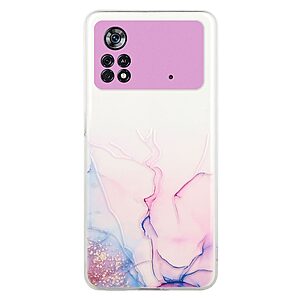 Θήκη Xiaomi Poco M4 Pro 4G OEM σχέδιο Pink Cloud Marble Πλάτη TPU ροζ