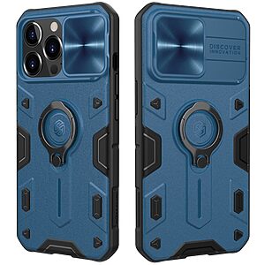 Θήκη iPhone 13 Pro Max NiLLkin Camshield Armor Series Πλάτη με προστασία για την κάμερα