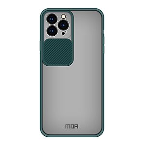 Θήκη iPhone 13 Pro MOFI Camshield Series πλάτη με προστασία για την κάμερα από σκλήρό Premium TPU πράσινο