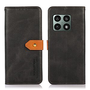Θήκη OnePlus 10 Pro 5G KHAZNEH Leather Wallet Golden Clasp με βάση στήριξης