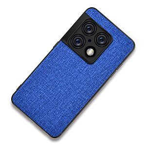 Θήκη OnePlus 10 Pro 5G OEM Cloth Texture Πλάτη από ύφασμα και ενισχυμένο TPU μπλε