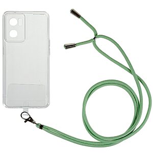Θήκη OnePlus Nord CE 2 5G OEM Silicone Sockproof Transparent πλάτη με κορδόνι από αντικραδασμικό TPU πράσινο
