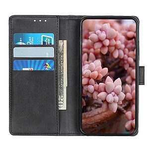 Θήκη Realme C11 (2021) Mad Mask Litchi Skin v2 Leather με βάση στήριξης, υποδοχές καρτών και μαγνητικό κούμπωμα μαύρο - Image 5