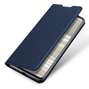 Θήκη Realme GT 2 Pro 5G DUX DUCIS Skin Pro Series με βάση στήριξης, υποδοχή καρτών και μαγνητικό κούμπωμα Flip Wallet από συνθετικό δέρμα και TPU μπλε - Image 4