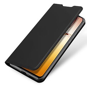 Θήκη Vivo V23 5G DUX DUCIS Skin Pro Series με βάση στήριξης, υποδοχή καρτών και μαγνητικό κούμπωμα Flip Wallet από συνθετικό δέρμα και TPU μαύρο - Image 5