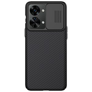 Θήκη OnePlus Nord 2T NiLLkin Camshield Pro Series Πλάτη με προστασία για την κάμερα από σκλήρό Premium TPU μαύρο