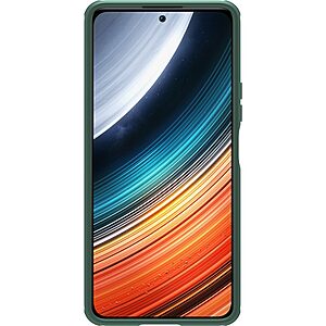 Θήκη Xiaomi Poco F4 5G NiLLkin Super Frosted Shield Pro Series Πλάτη από Premium σκληρό TPU πράσινο - Image 2