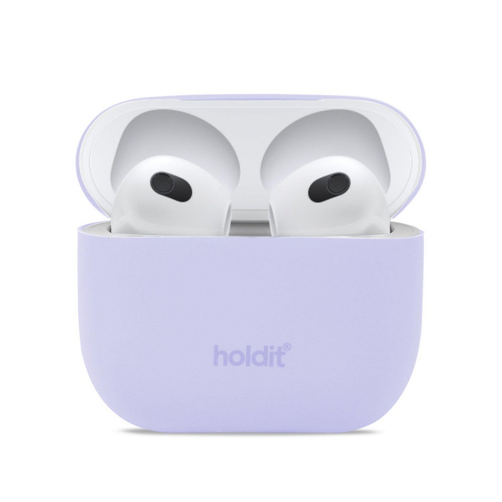 Θήκη σιλικόνης Holdit® για Apple AirPods 3 Lavender (Μωβ λεβάντας )