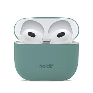 Θήκη σιλικόνης Holdit® για Apple AirPods 3 Moss green (Φυσικό πράσινο)