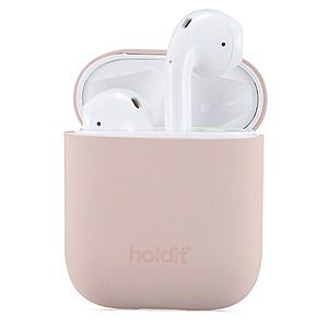 Θήκη σιλικόνης Holdit® για Apple AirPods 1/2 Blush pink (Ροζ)