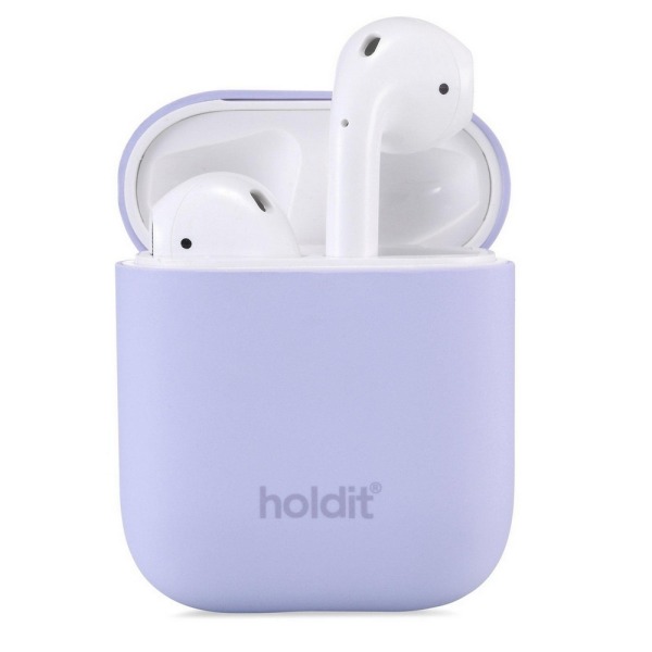 Θήκη σιλικόνης Holdit® για Apple AirPods 1/2 Lavender (Μωβ λεβάντας )