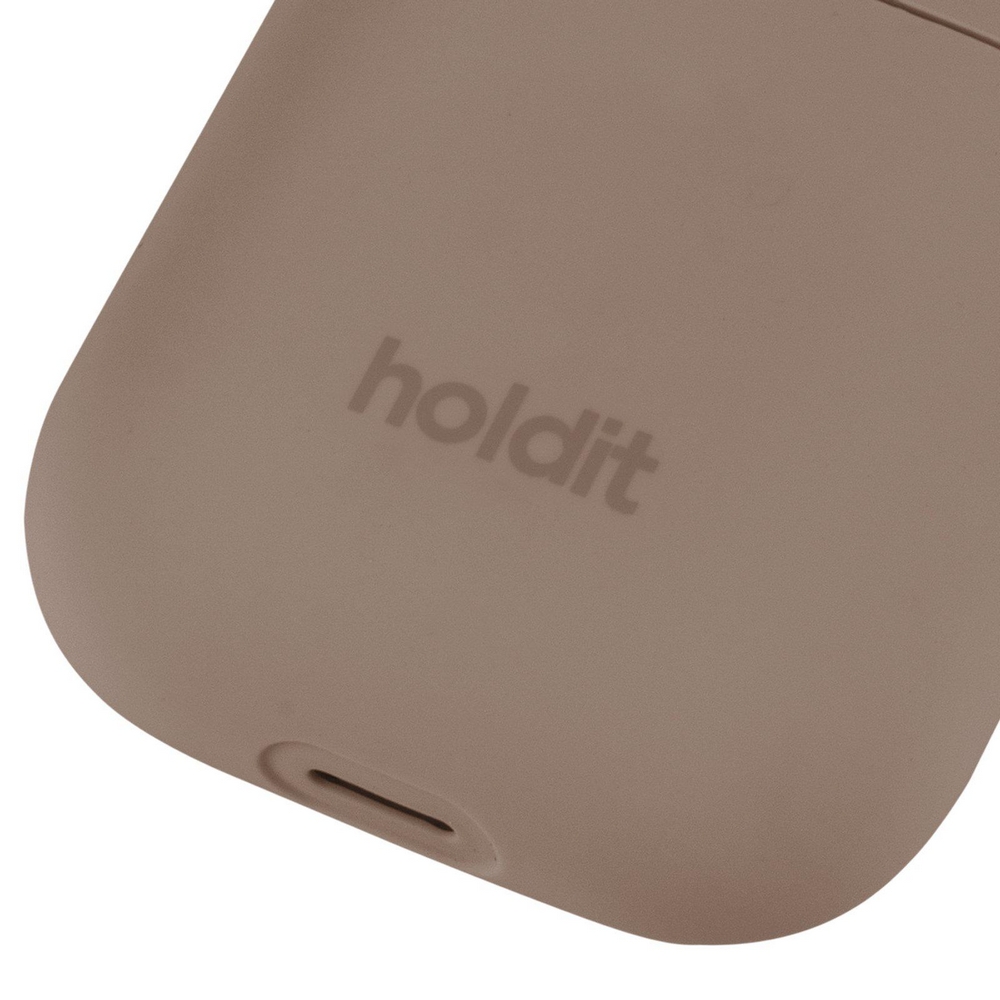 airpods holdit airpods silicone case mocha brown 3