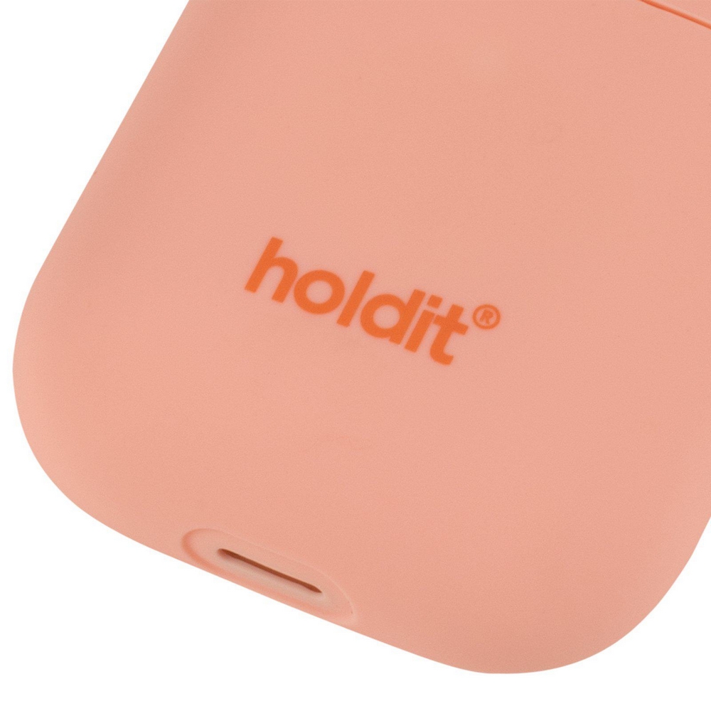 airpods holdit airpods silicone case pink peach 4