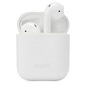 Θήκη σιλικόνης Holdit® για Apple AirPods 1/2 White (Λευκό)