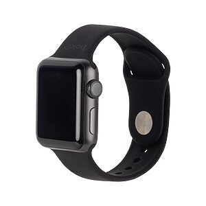 Λουράκι σιλικόνης Holdit® για Apple Watch 38/40/41mm Black (Μαύρο)