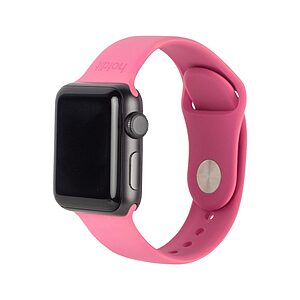 Λουράκι σιλικόνης Holdit® για Apple Watch 38/40/41mm Bright pink (Έντονο ροζ )