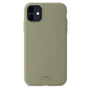 Θήκη σιλικόνης Holdit® για iPhone 11/XR Khaki green (Πράσινο χακί )