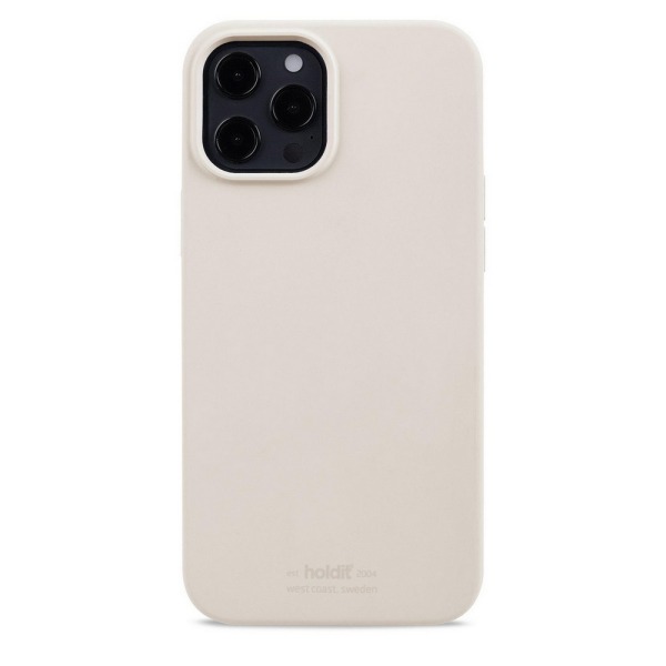 Θήκη σιλικόνης Holdit® για iPhone 12/12 Pro Light beige (Ανοιχτό μπεζ)
