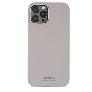 Θήκη σιλικόνης Holdit® για iPhone 12/12 Pro Taupe (Μπεζ-γκρι )