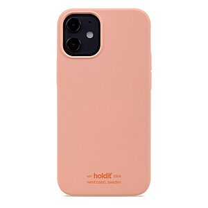 Θήκη σιλικόνης Holdit® για iPhone 12 mini Pink peach (Ροζ ροδακινί )