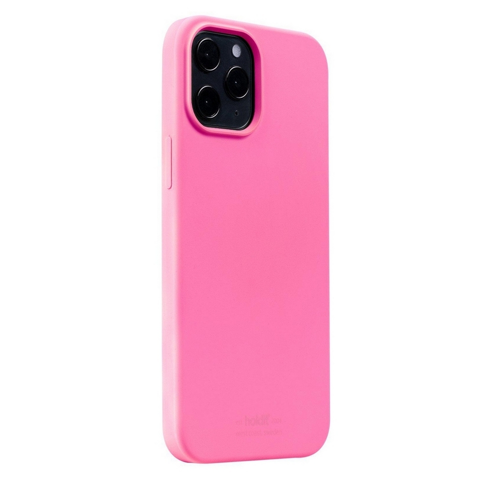 iphone 12 pro max holdit silicone case bright pink 3